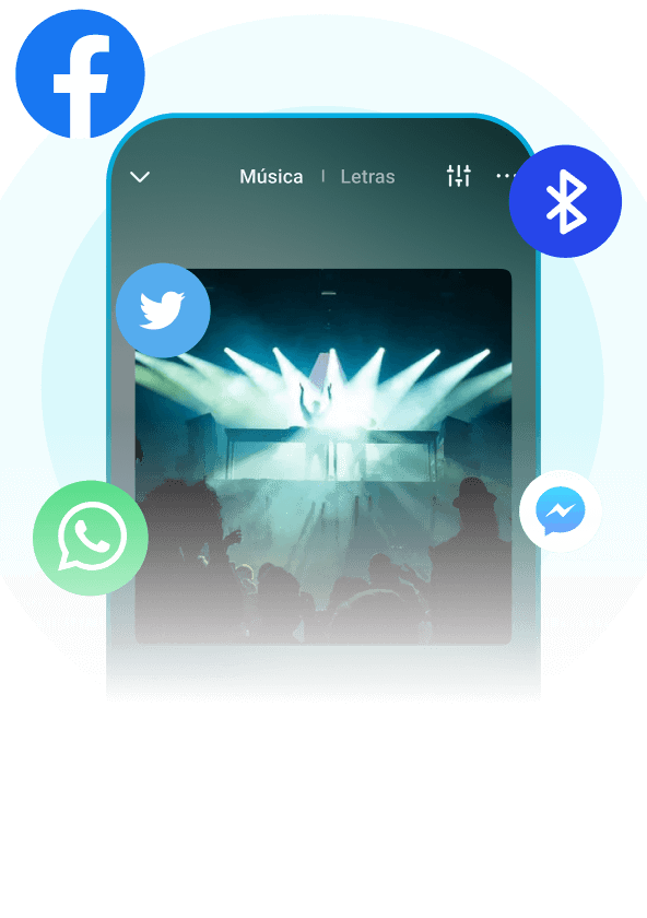 Comparte música y video